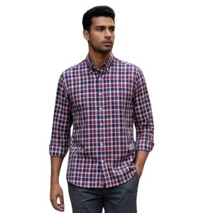 SALE Banana Republic Plaid Non Iron Button Down Shirt Size Medium